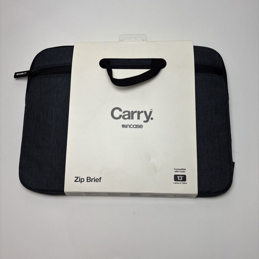 Incase Carry Zip Brief For Most 13" Laptops And Tablets Graphite Gray